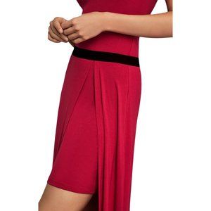 BCBGMAXAZRIA Sangria Twofer Knit Maxi Dress XS.